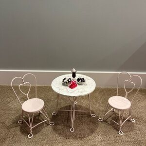 Vintage American Girl Doll Sweet Tray Table Accessory Set